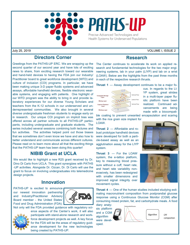 PATHS-UP 2nd Quarter Newsletter Page 1