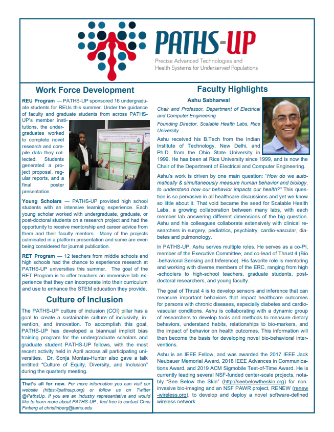 PATHS-UP Second Quarter Newsletter Page 2